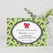 Weihnachtsessen Einladung (Stehend Vorderseite)