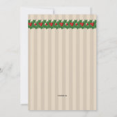 Weihnachtsessen Einladung (Rückseite)