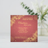 Weihnachtsessen Einladung (Stehend Vorderseite)