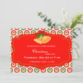 Weihnachtsessen Einladung (Stehend Vorderseite)