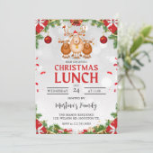 Weihnachtsessen Einladungen Weihnachtsfest (Stehend Vorderseite)