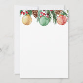 Weihnachtsessen Einladungen Weihnachtsfest (Rückseite)