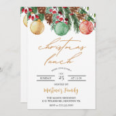 Weihnachtsessen Einladungen Weihnachtsfest (Vorne/Hinten)