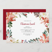 Weihnachtsessen, Feiertag Einladung (Vorne/Hinten)