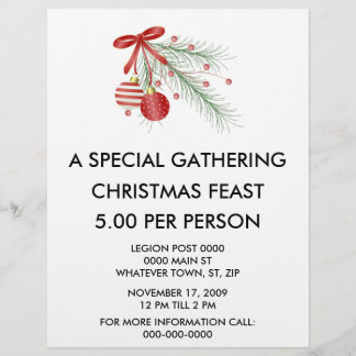 Weihnachtsessen Flyer