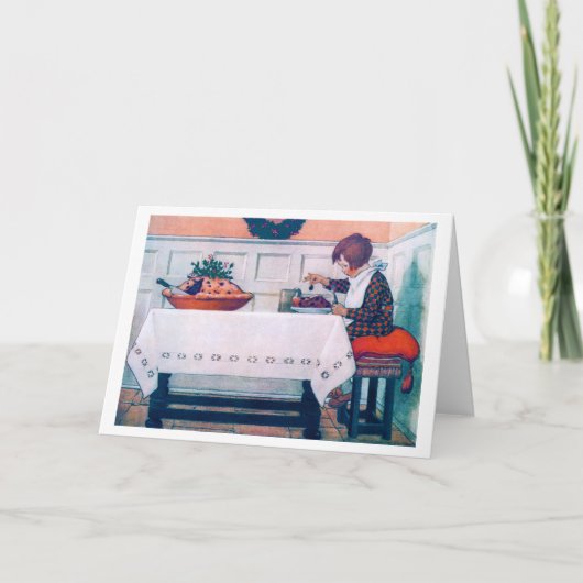 Weihnachtsessen, Jessie Willcox Smith Karte (Vorderseite)