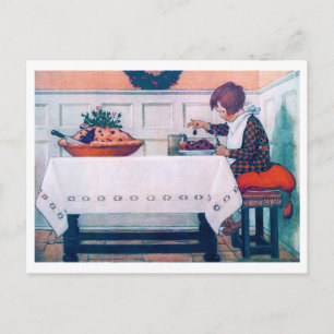Weihnachtsessen, Jessie Willcox Smith Postkarte