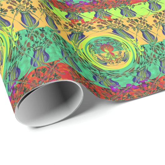 Weihnachtsessen Liebe Spielen Hakuna Matata Color. Geschenkpapier (Rolleneckpunkt)