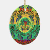 Weihnachtsessen Liebe Spielen Hakuna Matata Color. Keramikornament (Rechts)