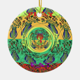 Weihnachtsessen Liebe Spielen Hakuna Matata Color. Keramikornament