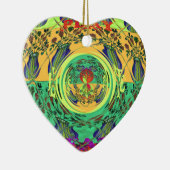 Weihnachtsessen Liebe Spielen Hakuna Matata Color. Keramikornament (Rechts)