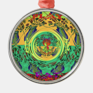 Weihnachtsessen Liebe Spielen Hakuna Matata Color. Ornament Aus Metall