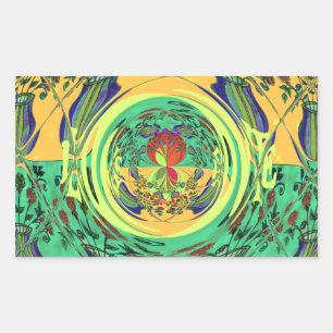 Weihnachtsessen Liebe Spielen Hakuna Matata Color. Rechteckiger Aufkleber