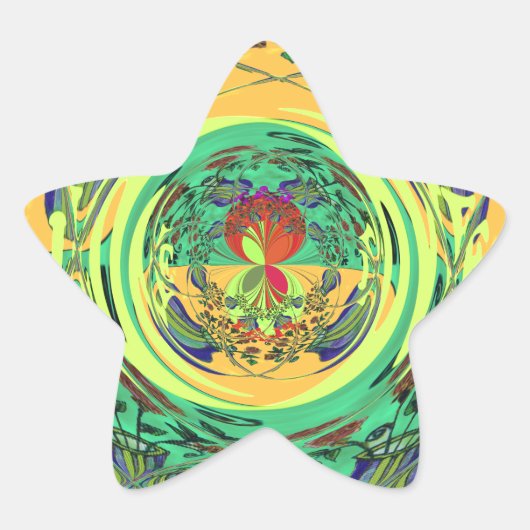 Weihnachtsessen Liebe Spielen Hakuna Matata Color. Stern-Aufkleber (Vorderseite)