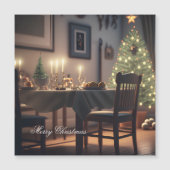 Weihnachtsessen Magnetkarte (Vorderseite)