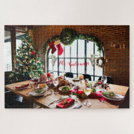 Weihnachtsessen Monogram Food Angels Tradition Puzzle