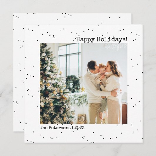 Weihnachtsessen Party Einfach Minimalistisch Einladung (Vorne/Hinten)