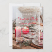 Weihnachtsessen/Party Einladung (Vorderseite)