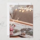 Weihnachtsessen/Party Einladung (Rückseite)