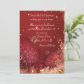 Weihnachtsessen Party Einladung (Stehend Vorderseite)