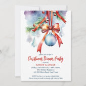 Weihnachtsessen Party Einladung (Vorderseite)