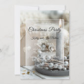 Weihnachtsessen/Party Einladung (Vorderseite)