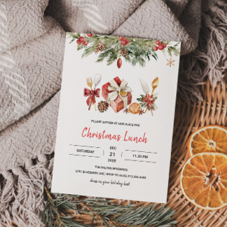 Weihnachtsessen Party Einladung