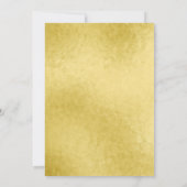 Weihnachtsessen Party Gold und Rot Baubles Einladung (Rückseite)