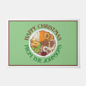 Weihnachtsessen Party UK Festive British Food Fußmatte (Vorderseite)