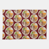 Weihnachtsessen Party UK Festive British Food Geschirrtuch (Horizontal)