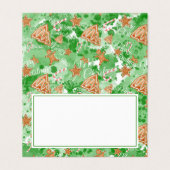 Weihnachtsessen Platzkarte | Lebkuchen und Pinien (Außenseite Aufgefaltet)