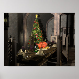 Weihnachtsessen Poster