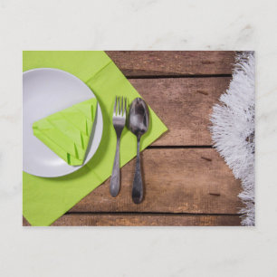 Weihnachtsessen Postkarte