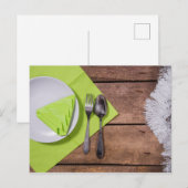 Weihnachtsessen Postkarte (Vorne/Hinten)