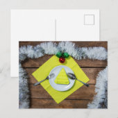 Weihnachtsessen Postkarte (Vorne/Hinten)
