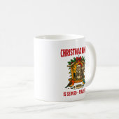 Weihnachtsessen serviert Lustiger Eichhörnchen-Bec Kaffeetasse (VorderseiteRechts)