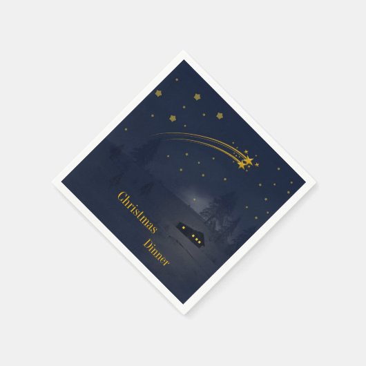 Weihnachtsessen Serviette (Ecke)