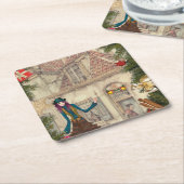 Weihnachtsessen Tischdekor Rechteckiger Pappuntersetzer (angewinkelt)