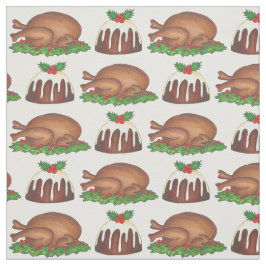 Weihnachtsessen Türkei Pudding Xmas Foods Stoff