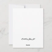 Weihnachtsessen und Stille Auktion Einladung (Rückseite)