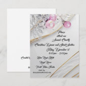 Weihnachtsessen und Stille Auktion Einladung (Vorne/Hinten)