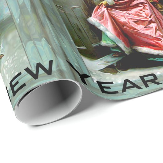 Weihnachtsessen Viktorianisch Geschenkpapier (Rolleneckpunkt)