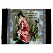 Weihnachtsessen Viktorianisch Große Geschenktüte (Rückseite)