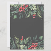 Weihnachtsessen zum Thema Botanisches Foliage - Pa Einladung (Rückseite)