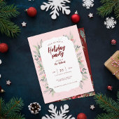 Weihnachtsessen zum Thema Botanisches Foliage - Pa Einladung