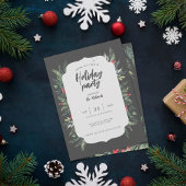 Weihnachtsessen zum Thema Botanisches Foliage - Pa Einladung