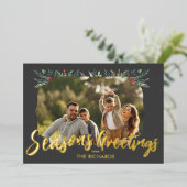 Weihnachtsessen zum Thema Botanisches Foliage - Pa Folieneinladung (Stehend vorne)