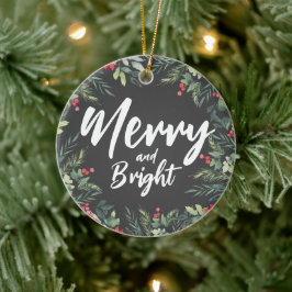 Weihnachtsessen zum Thema Botanisches Foliage - Pa Keramik Ornament