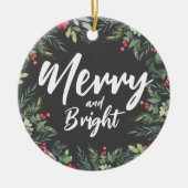 Weihnachtsessen zum Thema Botanisches Foliage - Pa Keramik Ornament (Vorne)