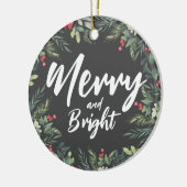 Weihnachtsessen zum Thema Botanisches Foliage - Pa Keramik Ornament (Links)